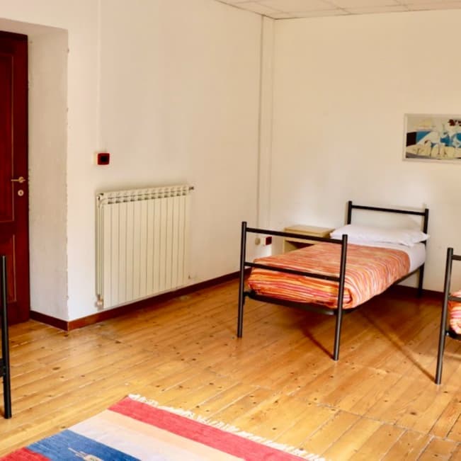 Single bed in shared room